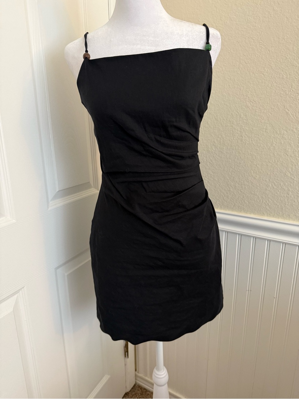 Zara Black Spaghetti-Strap Dress - Picture 2 of 7